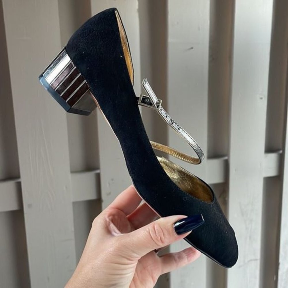 Ron white made in Italy 38.5 chunky heel